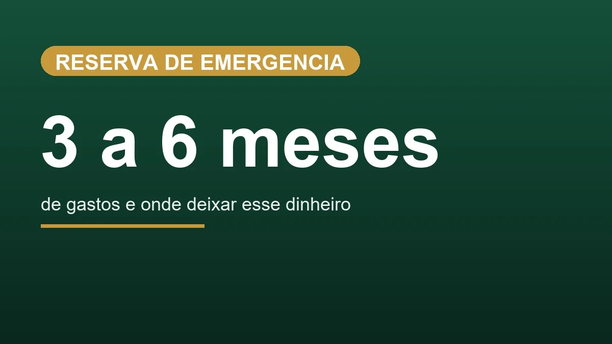 Reserva de emergência: quanto guardar e onde deixar em 2026